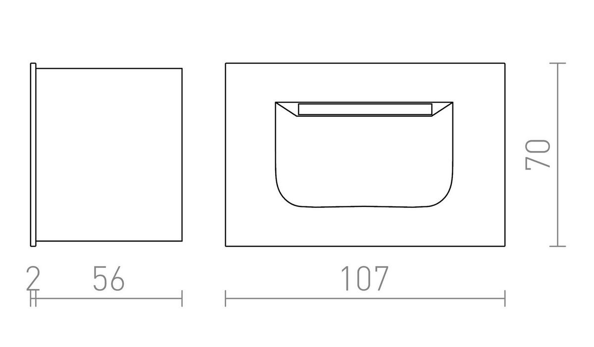 AUSSENLEUCHTE PER Anthrazitgrau 3 W IP54 - Grau, Metall (108/108/7cm) - Rendl