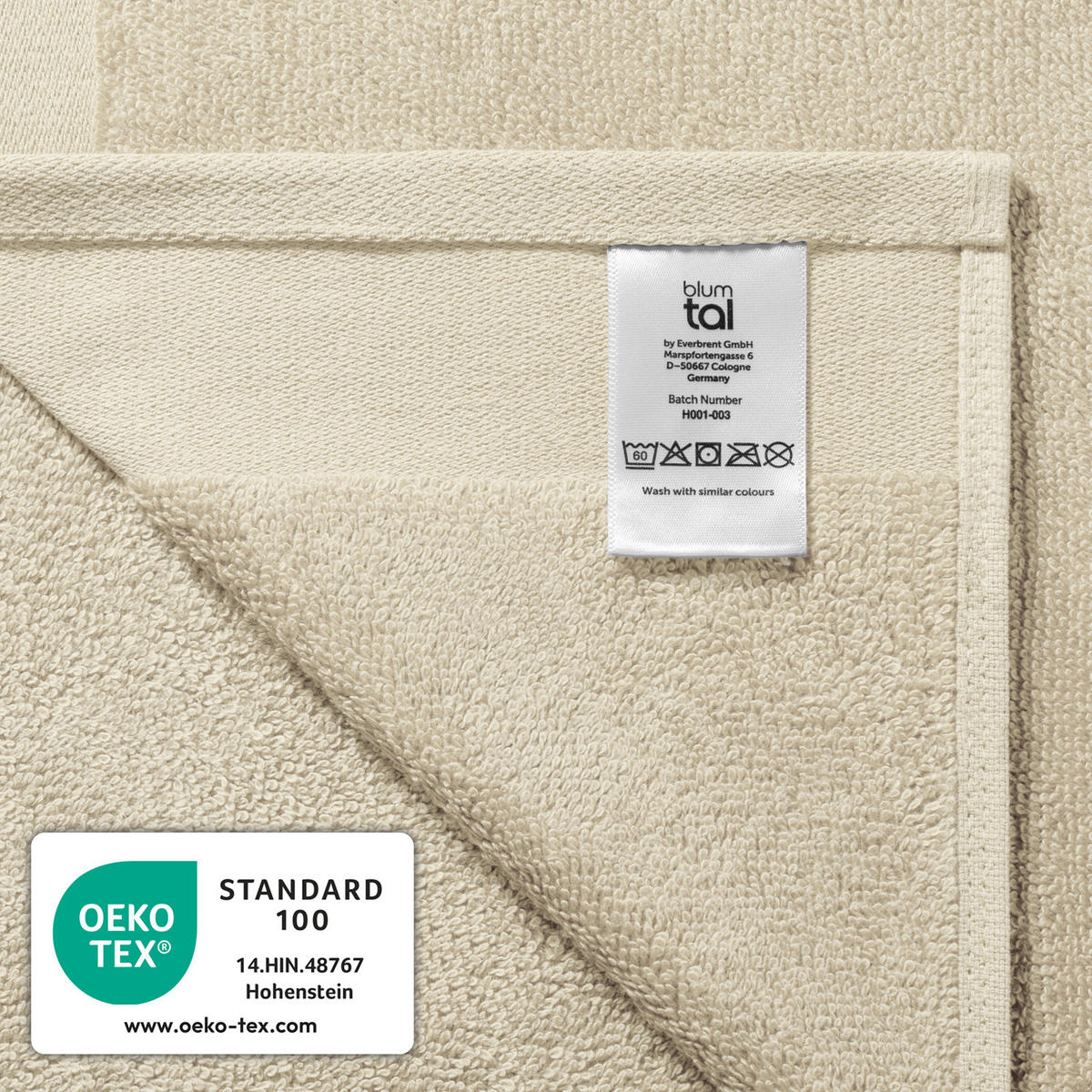 WASCHLAPPEN 10er-Set, 10x Waschlappen 15/20 cm, Sandfarben - Sandfarben, Textil (15/20cm) - Blumtal