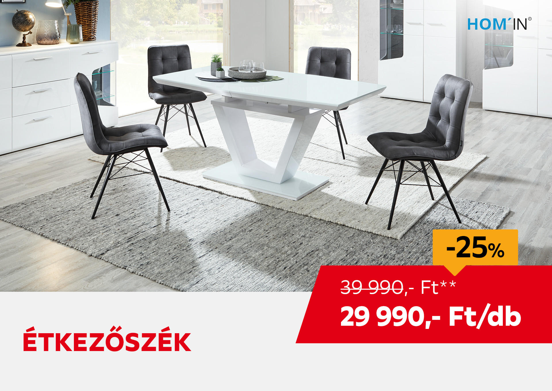 ÉTKEZŐSZÉK Kiemelt termék 39990 Ft.- helyett 29990 Ft.-