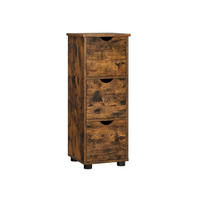 BADEZIMMERSCHRANK KOMMODE - Braun, Holzwerkstoff (30/80/30cm) - Hansiro