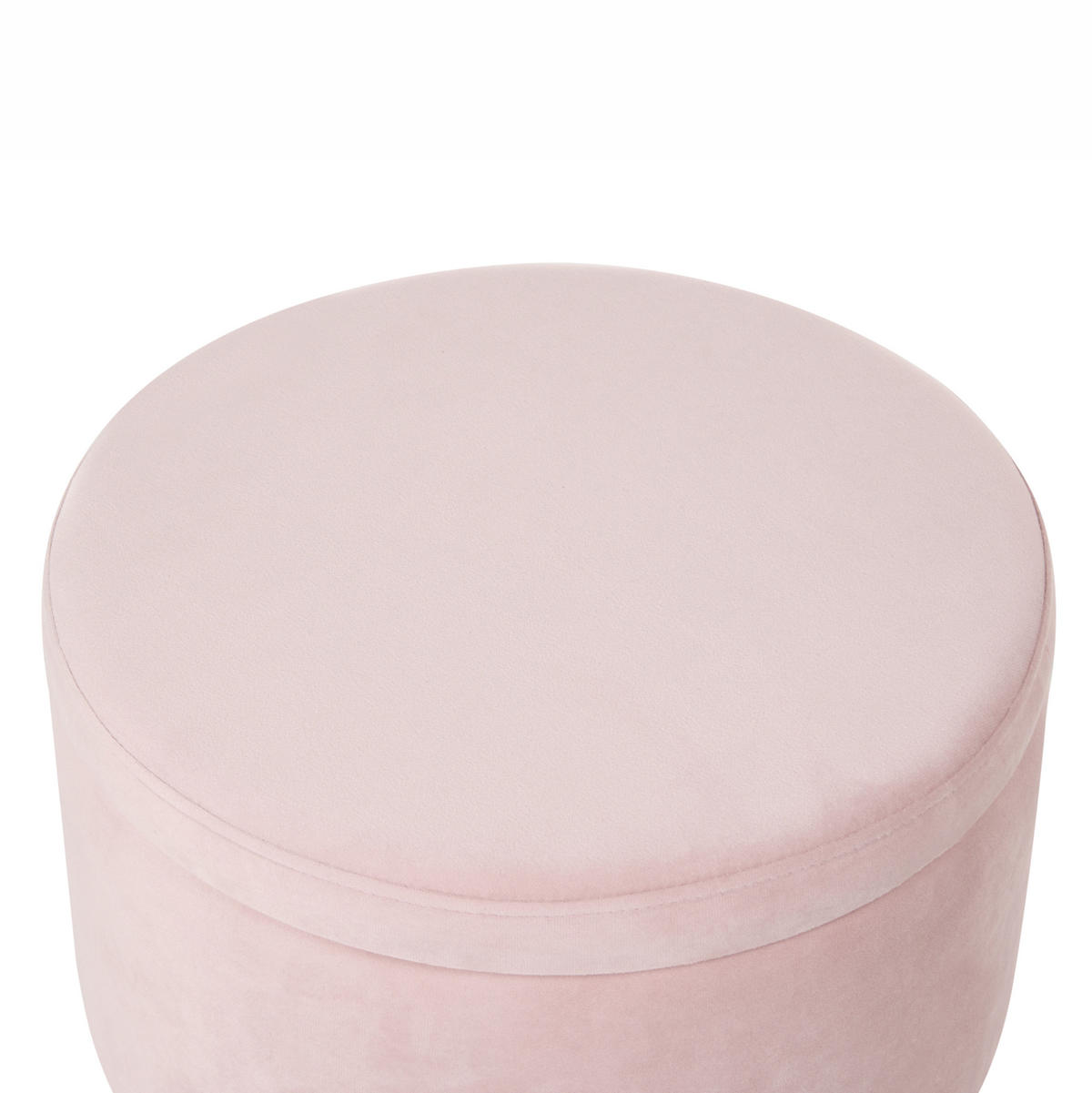 POUF Pastellrosa Silas - Pink, Textil (42/44/42cm) - Beliani
