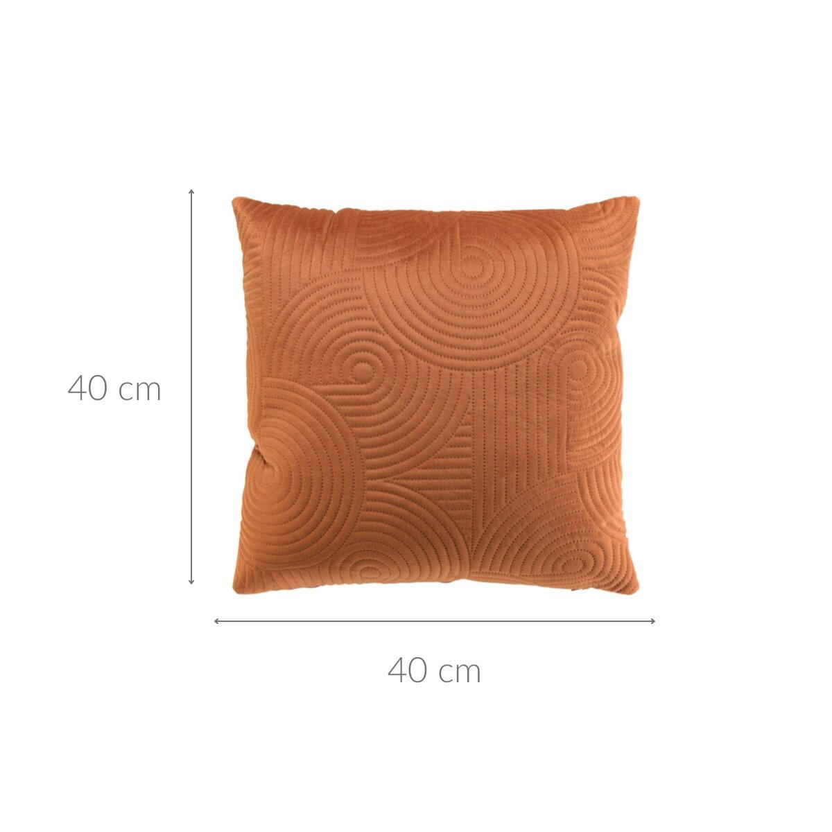 DEKOKISSEN 40/40 cm - Terracotta, Textil (40/40cm) - Douceur d´intérieur