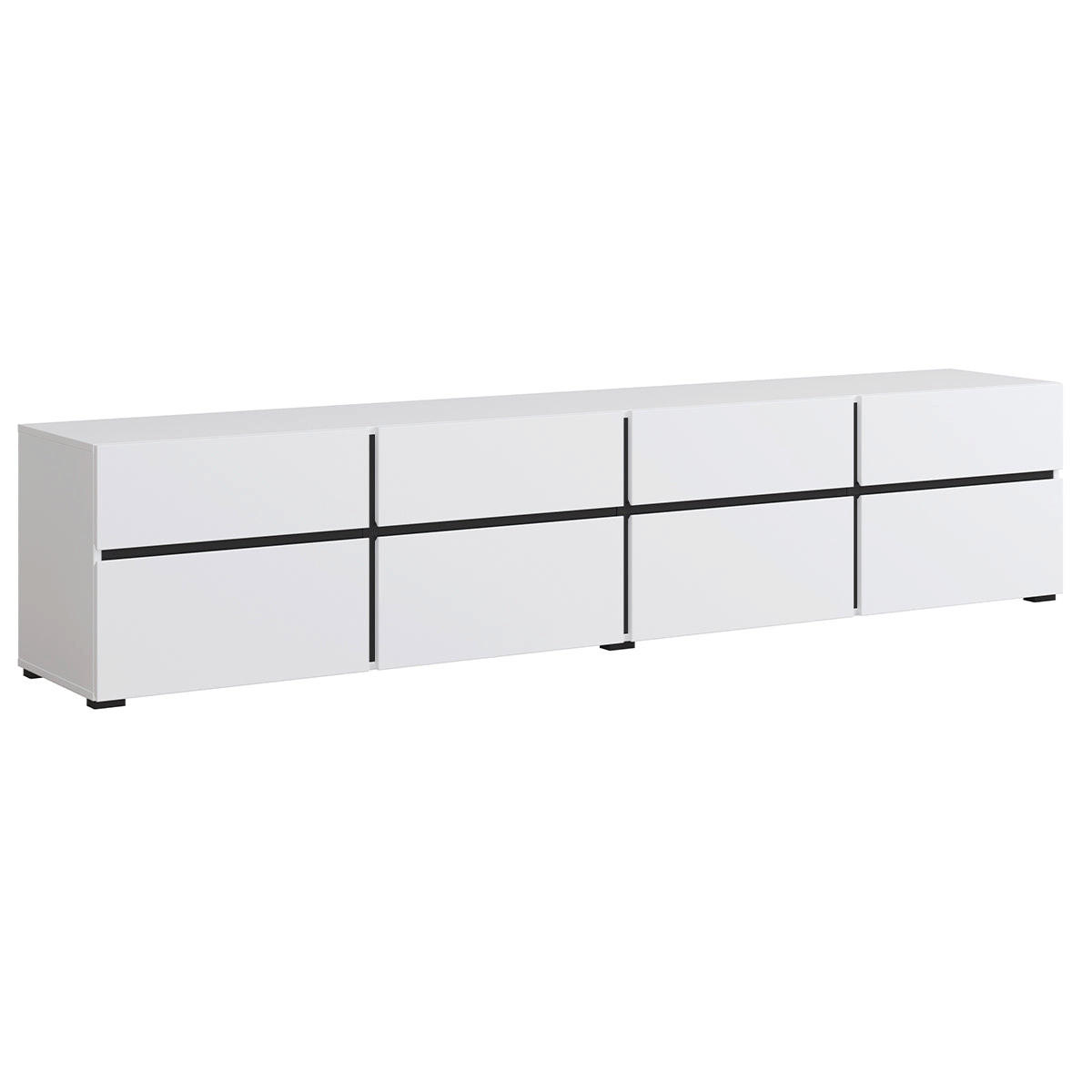 TV-MÖBEL Lilia Weiß - Weiß, Holzwerkstoff (225/48/40cm) - Petits-meubles