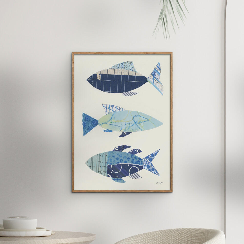 POSTER Wild Apple - Go With the Flow IV - Blau, Papier (50/70/0.1cm) - Poster&Frame