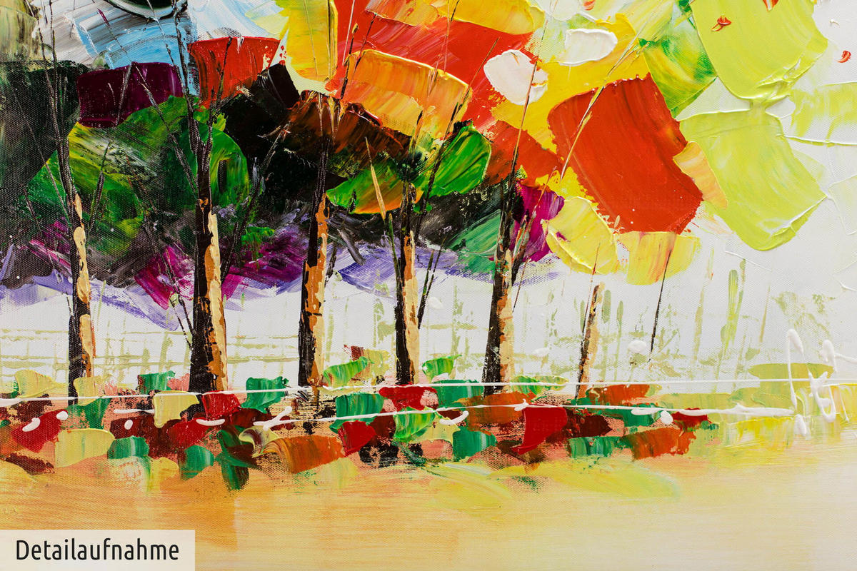 ÖLGEMÄLDE 150/50 cm - Multicolor, Holz/Textil (1.96/50cm) - KUNSTLOFT