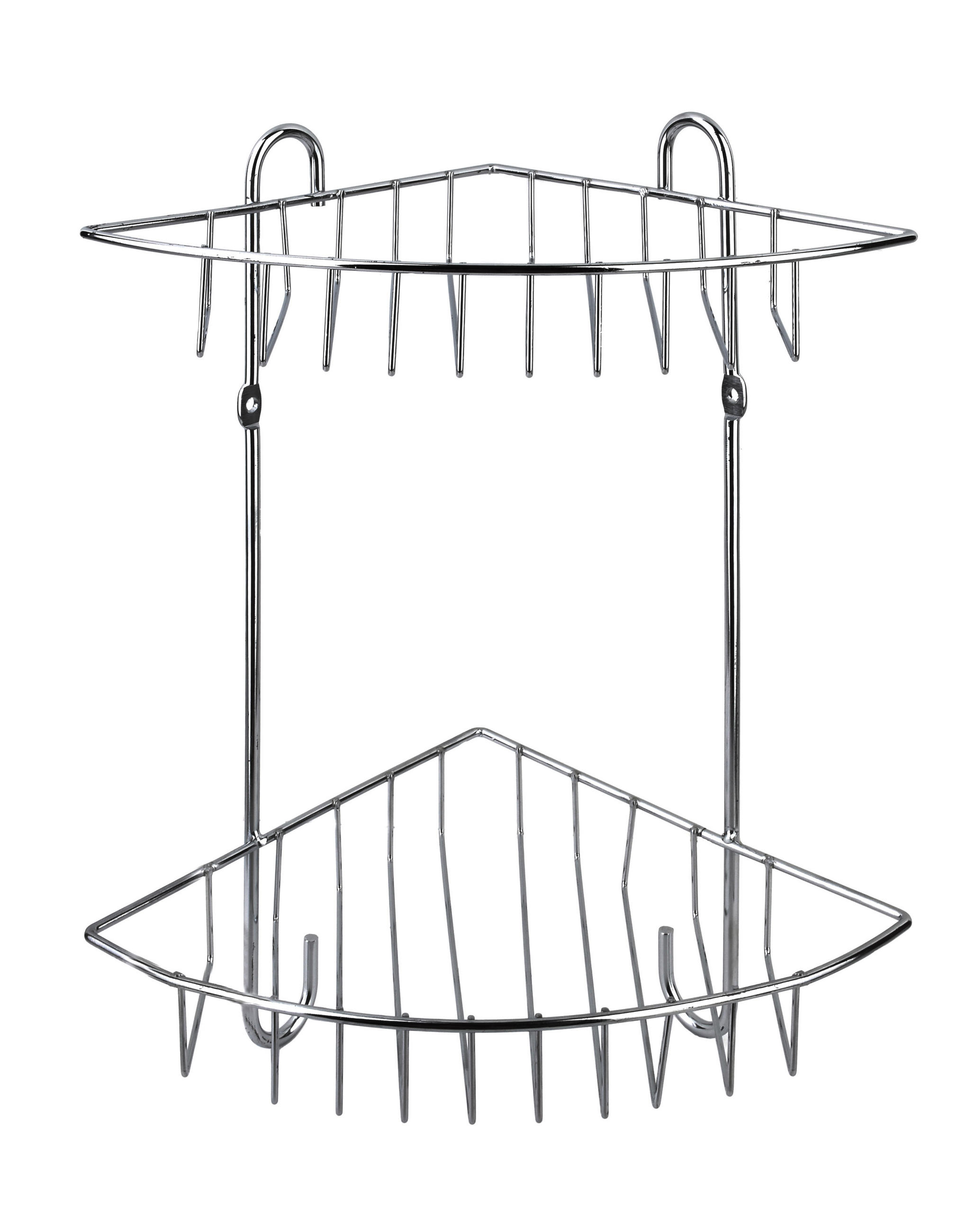 BADEZIMMERREGAL Carl 22/16/28,5cm Silber - Silberfarben, Metall (22/28.5/16cm) - Mondex