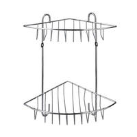 BADEZIMMERREGAL Carl 22/16/28,5cm Silber - Silberfarben, Metall (22/28.5/16cm) - Mondex