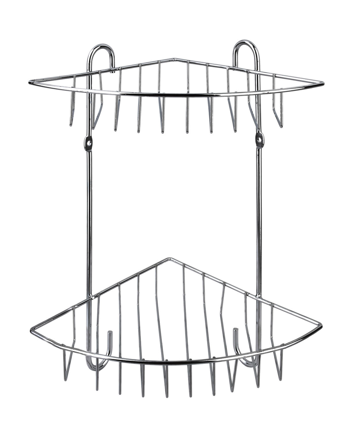 BADEZIMMERREGAL Carl 22/16/28,5cm Silber - Silberfarben, Metall (22/28.5/16cm) - Mondex