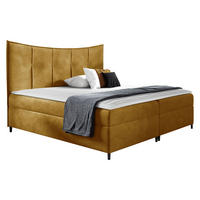 BOXBETT Bergamo - Gelb, Holz (120/200cm) - MIRJAN24