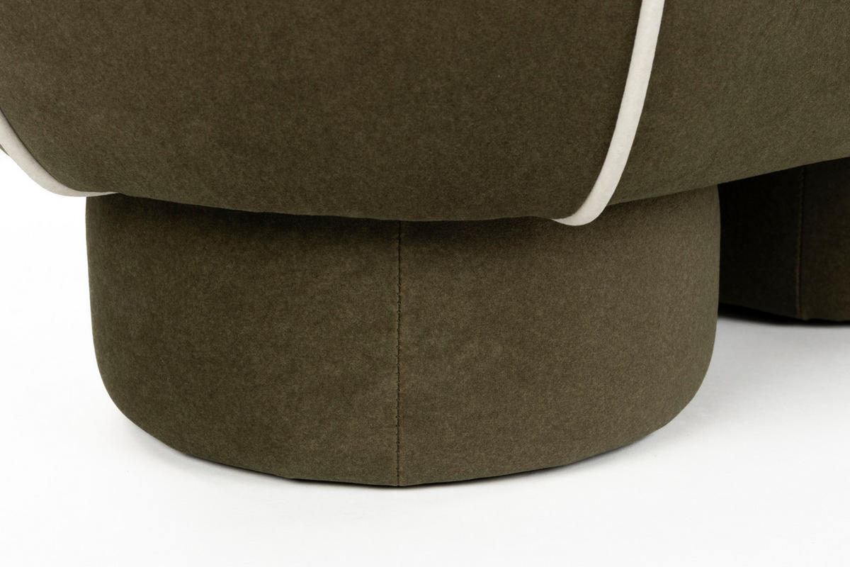 SITZBANK Marina - Grün - 45.5/77.5/49 cm - Grün, Textil (77.5/49/45.5cm)