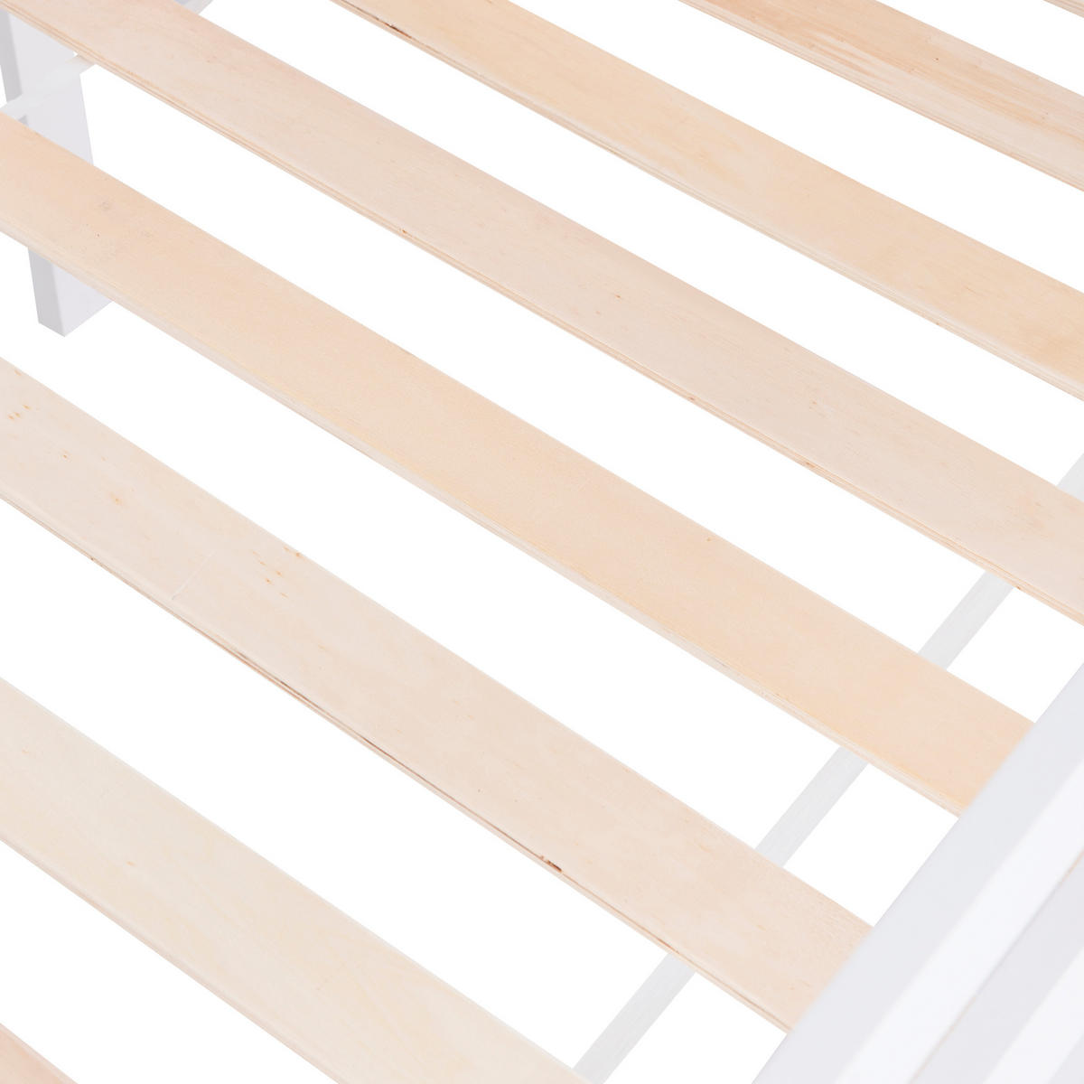 HAUSBETT 90/200 cm DE-00491, in Weiß, Leiter und Schublade Weiß - Weiß, Holz (90/200cm) - ComfortXL