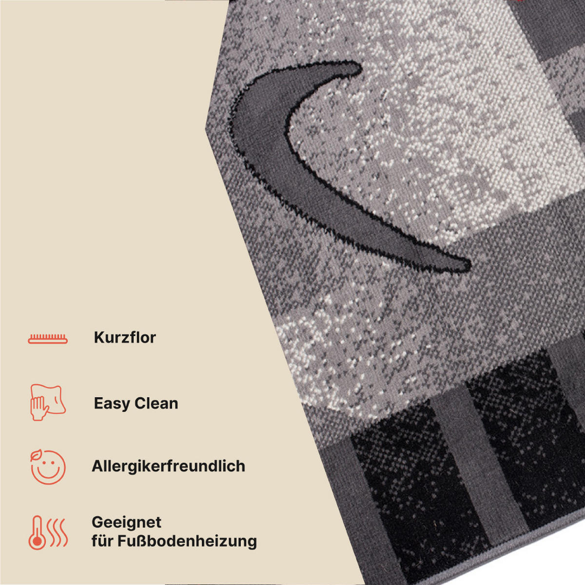 TEPPICH DREAM Dunkelgrau 250/300 cm - Dunkelgrau, Textil (250/300cm) - Tapiso