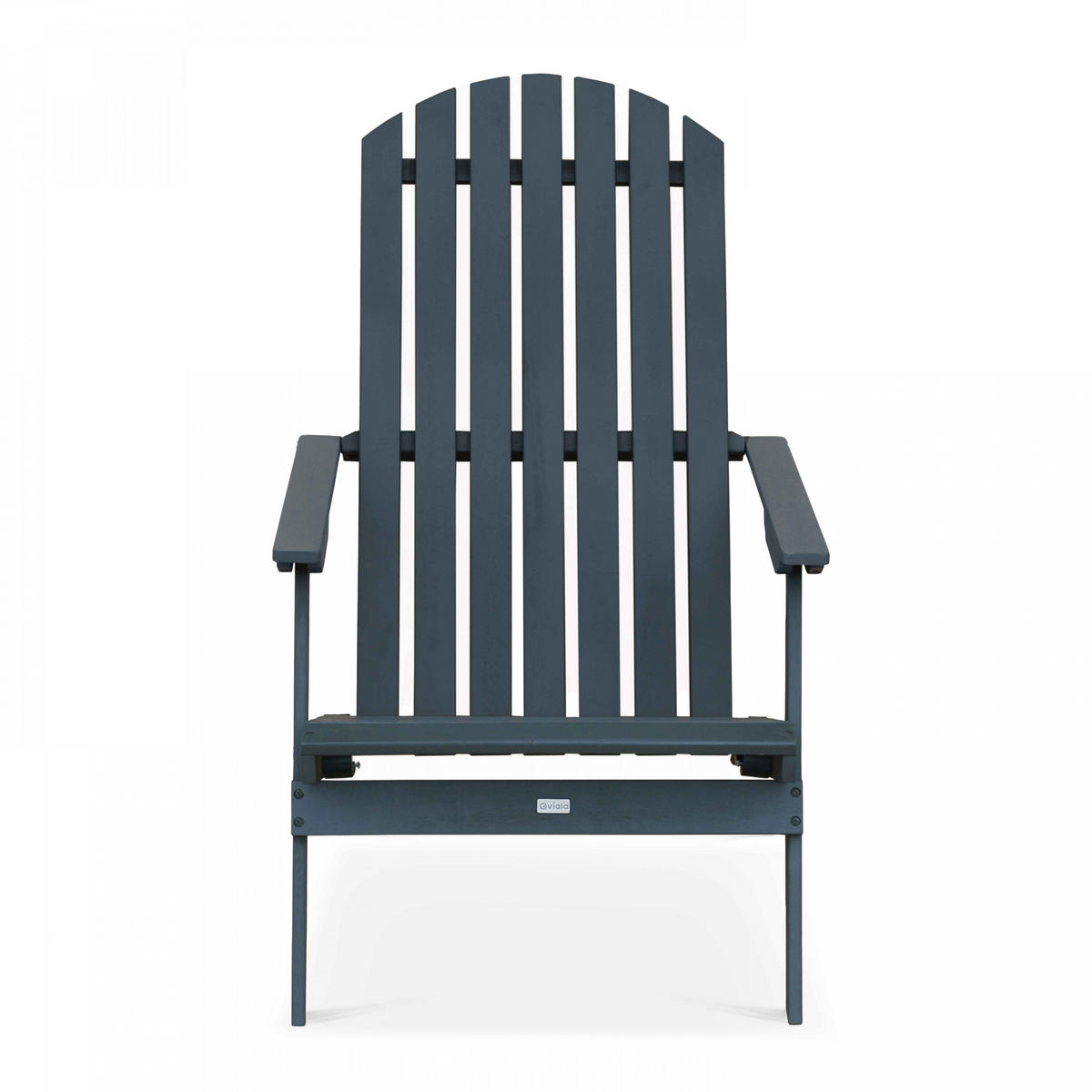RELAXSESSEL, Grau - Grau, Holz (84/95/59cm) - Oviala