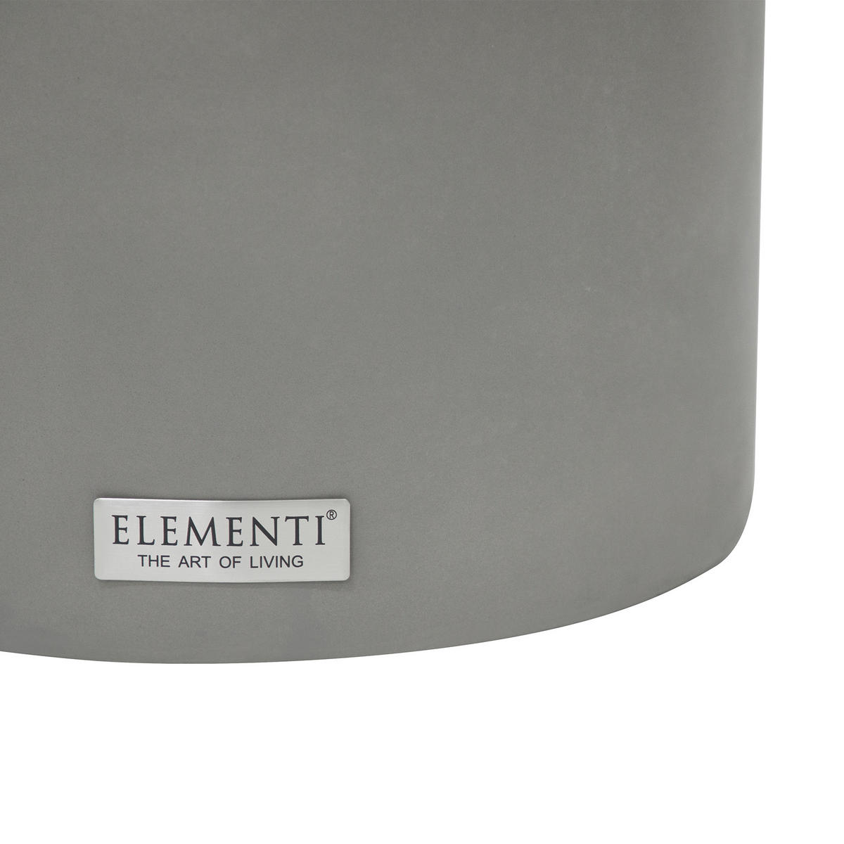 BEISTELLTISCH CHRONOS Klein aus Zement 35 x 35 x 46 cm - Grau, Naturmaterialien (35/35/47cm) - Elementi