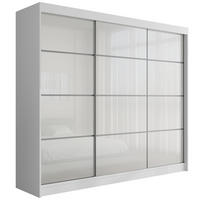 KLEIDERSCHRANK PEKA III - 250 cm - Weiß - Weiß, Holzwerkstoff (250/215/61cm) - ALTDECOR