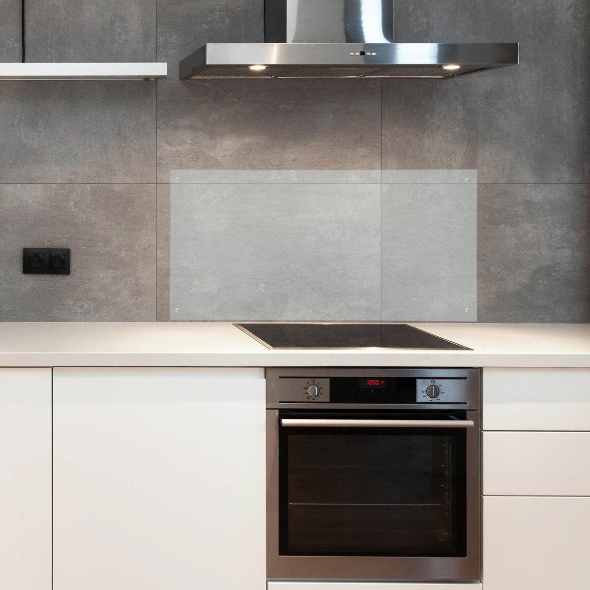 SPRITZSCHUTZ - Transparent, Glas (0.6/100/50cm) - Relaxdays