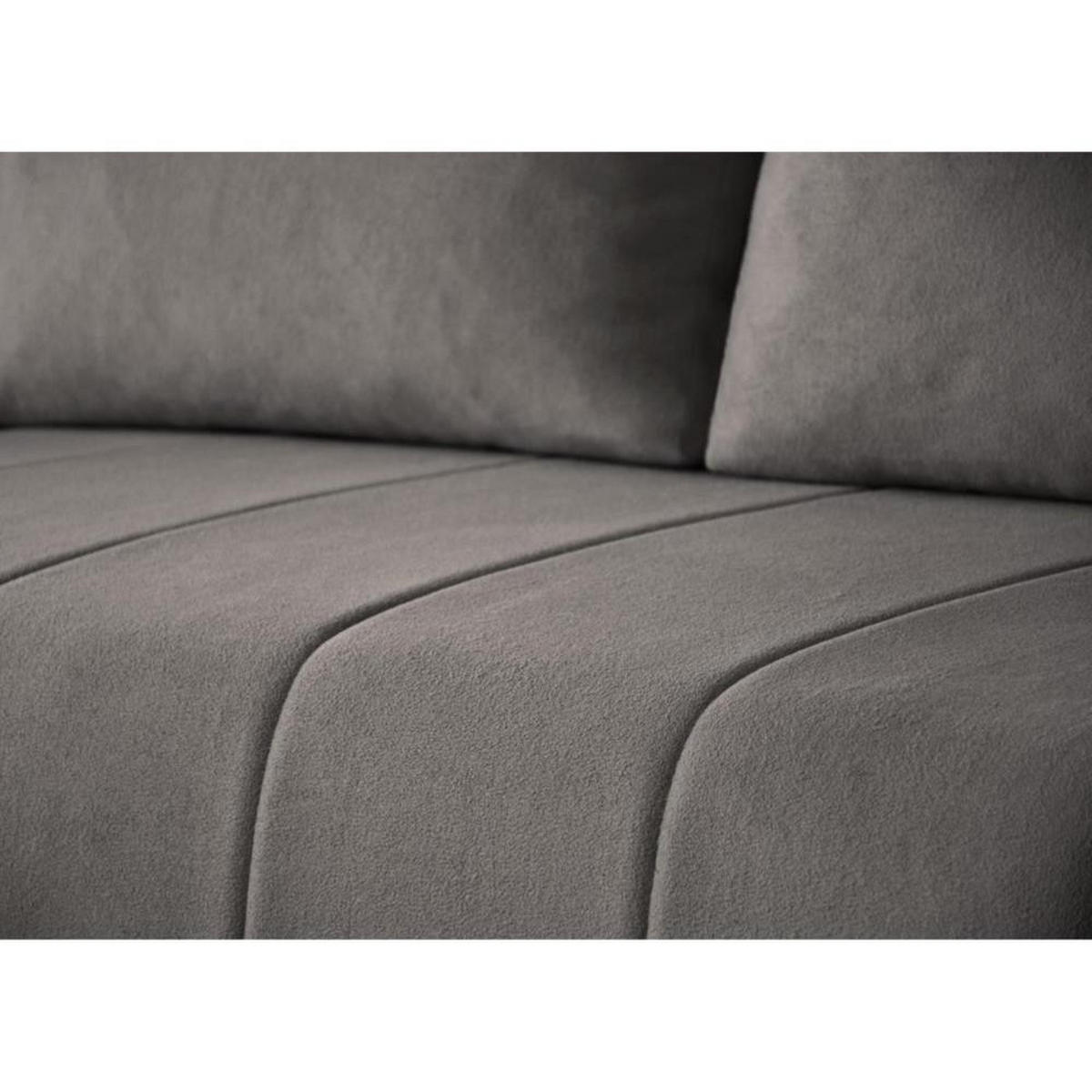 ECKSCHLAFSOFA Capri cappuccino - Schwarz/Cappuccino, Kunststoff/Textil (223/156cm) - Beautysofa