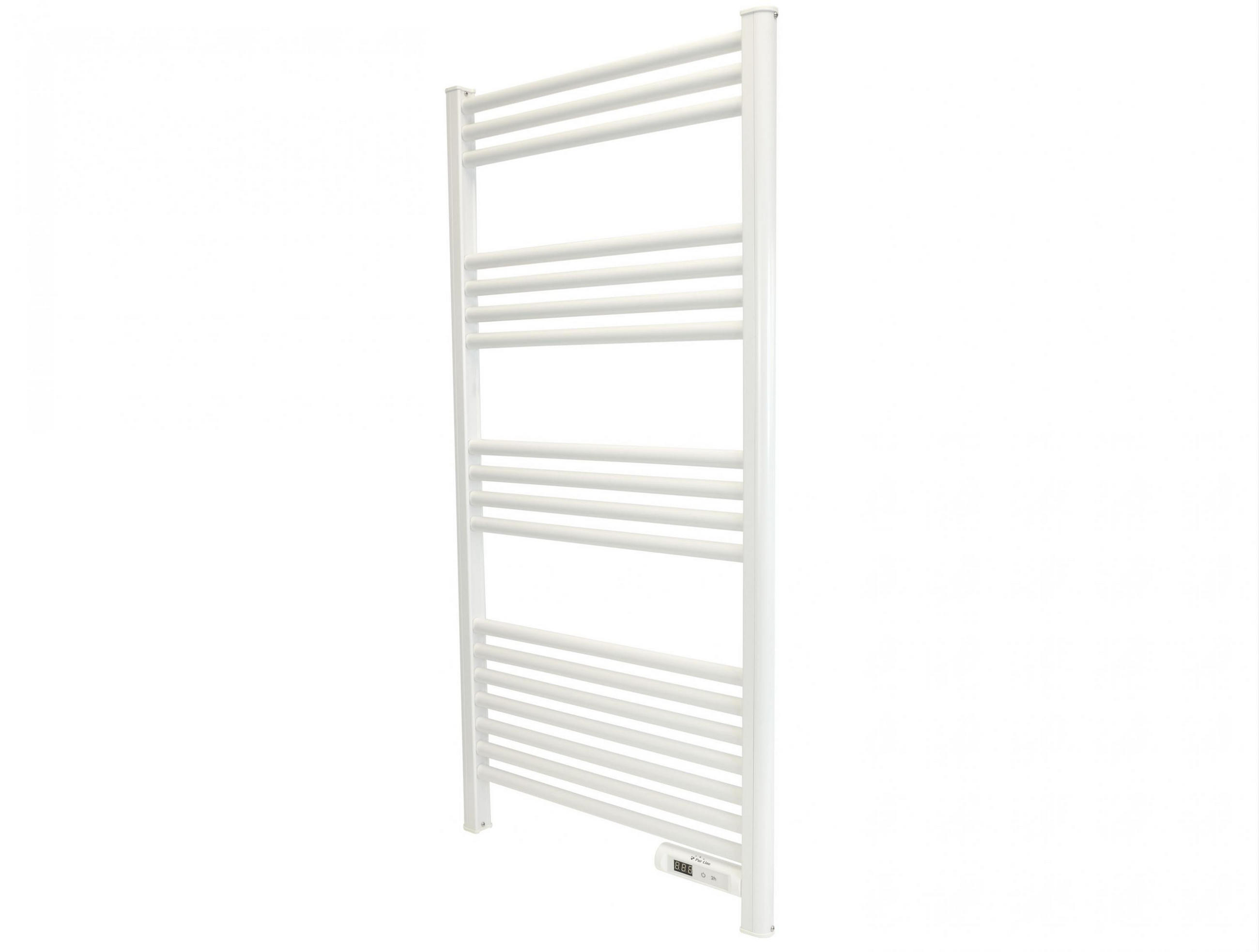 HANDTUCHTROCKNER Weiß mit Elektrosystem und Wandhalterung 500 W - Weiß, Metall (54/107/4cm) - Purline