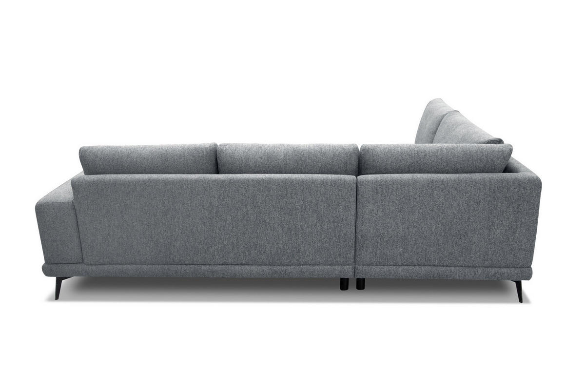 ECKSOFA MEDIOLANE 5-Sitzer, grau - Grau, Holzwerkstoff/Textil (219/282cm) - Courtois Laville