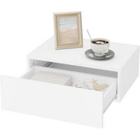 NACHTTISCH hängend, mit Schublade, 40x30x14 cm, Weiß - Weiß, Holzwerkstoff (40/14/30cm) - Woltu