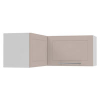 ECKHÄNGESCHRANK Kvantum W14/90/36 Weiß / Kaschmir Matt 90 / 90 / 36cm - Kaschmir/Weiß, Holz/Holzwerkstoff (90/36/90cm) - Feldmann-Wohnen