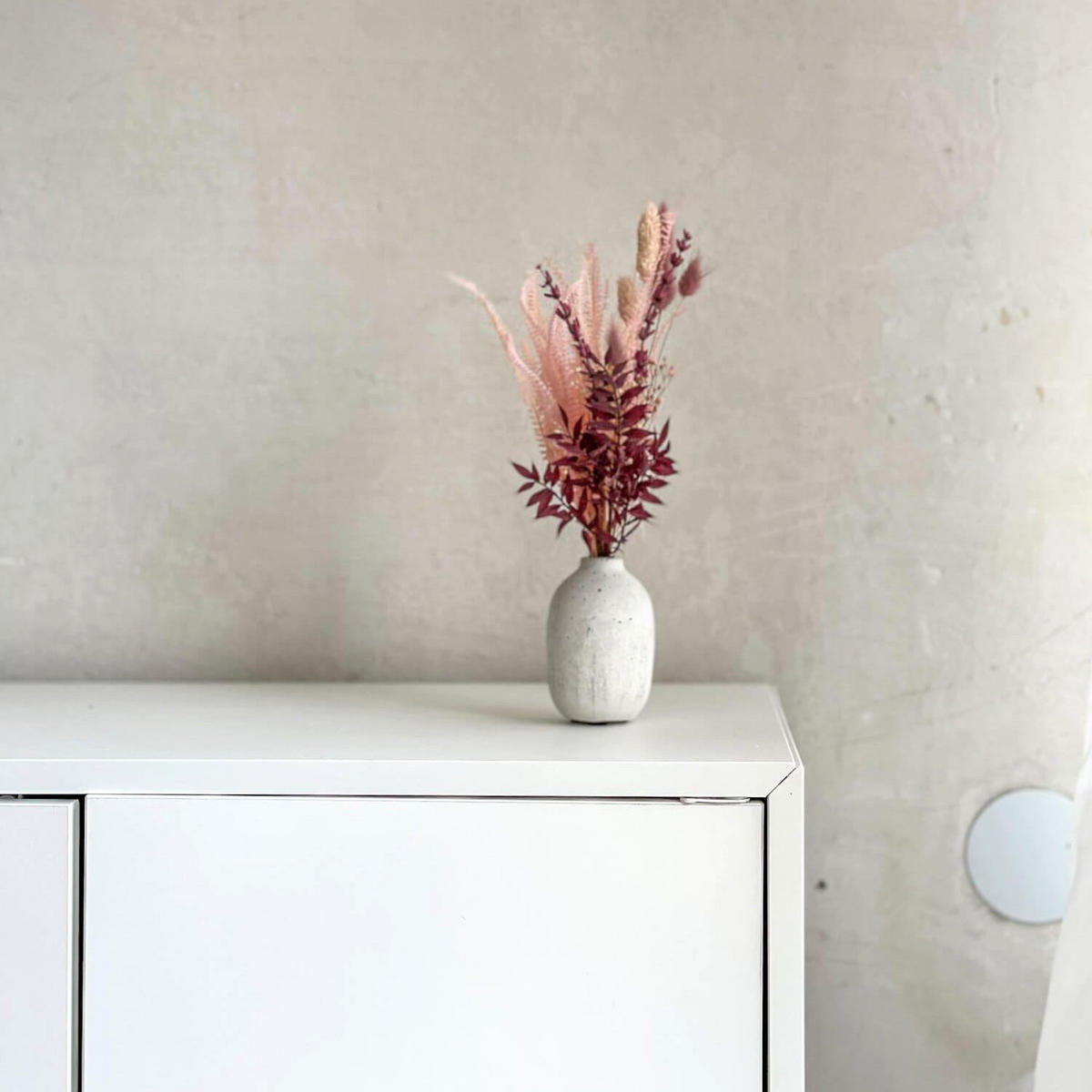 FLAMAZING: Trockenblumenstrauß Mini rosa - rosa - Rosa, Naturmaterialien (30cm) - Lykke & You