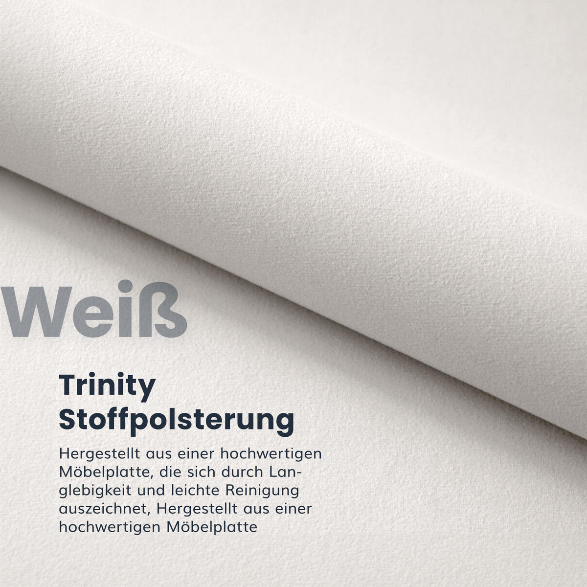 POLSTERBETT SUNSET - Weiß, Holzwerkstoff (90/200cm) - FDM