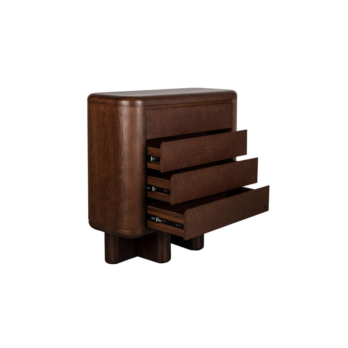 KOMMODE Herman Walnussfarbe - Braun, Holzwerkstoff (100/98/40cm) - Dutchbone