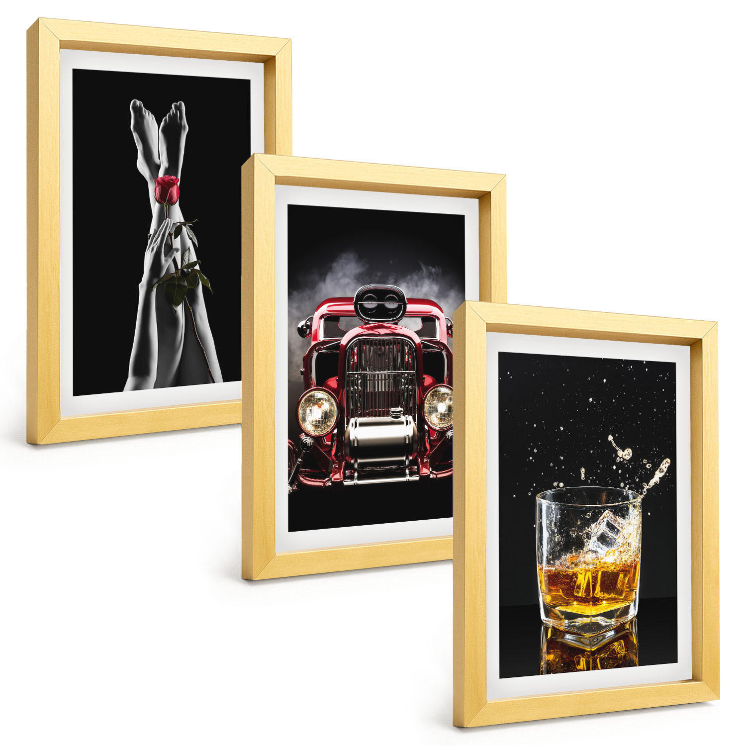 Tulup Bilder Gold 20x30 cm
