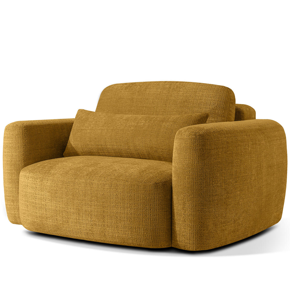 SESSEL ELOSA - Gelb, Holz/Textil (145/85/115cm) - KONSIMO®