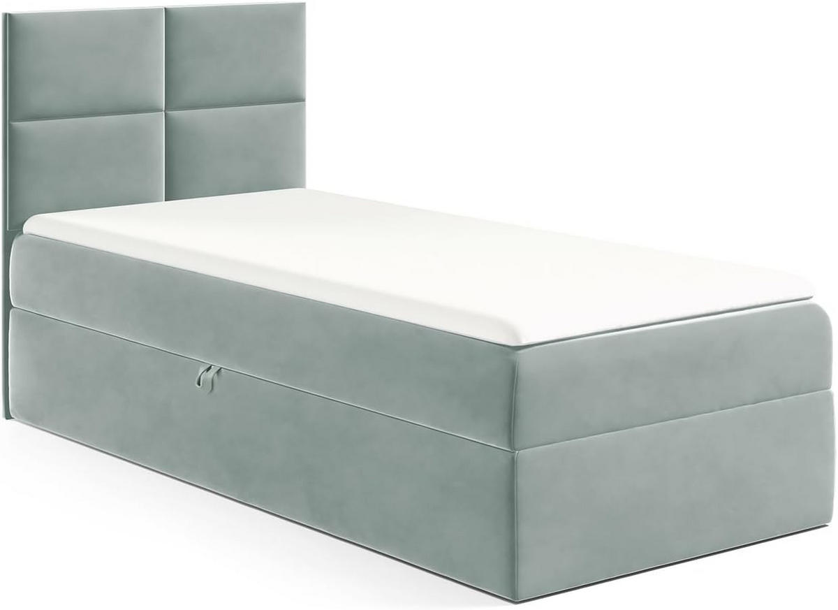 KINDERBETT MINO 3 - Blaugrau, Holzwerkstoff (84/208cm) - Meblini