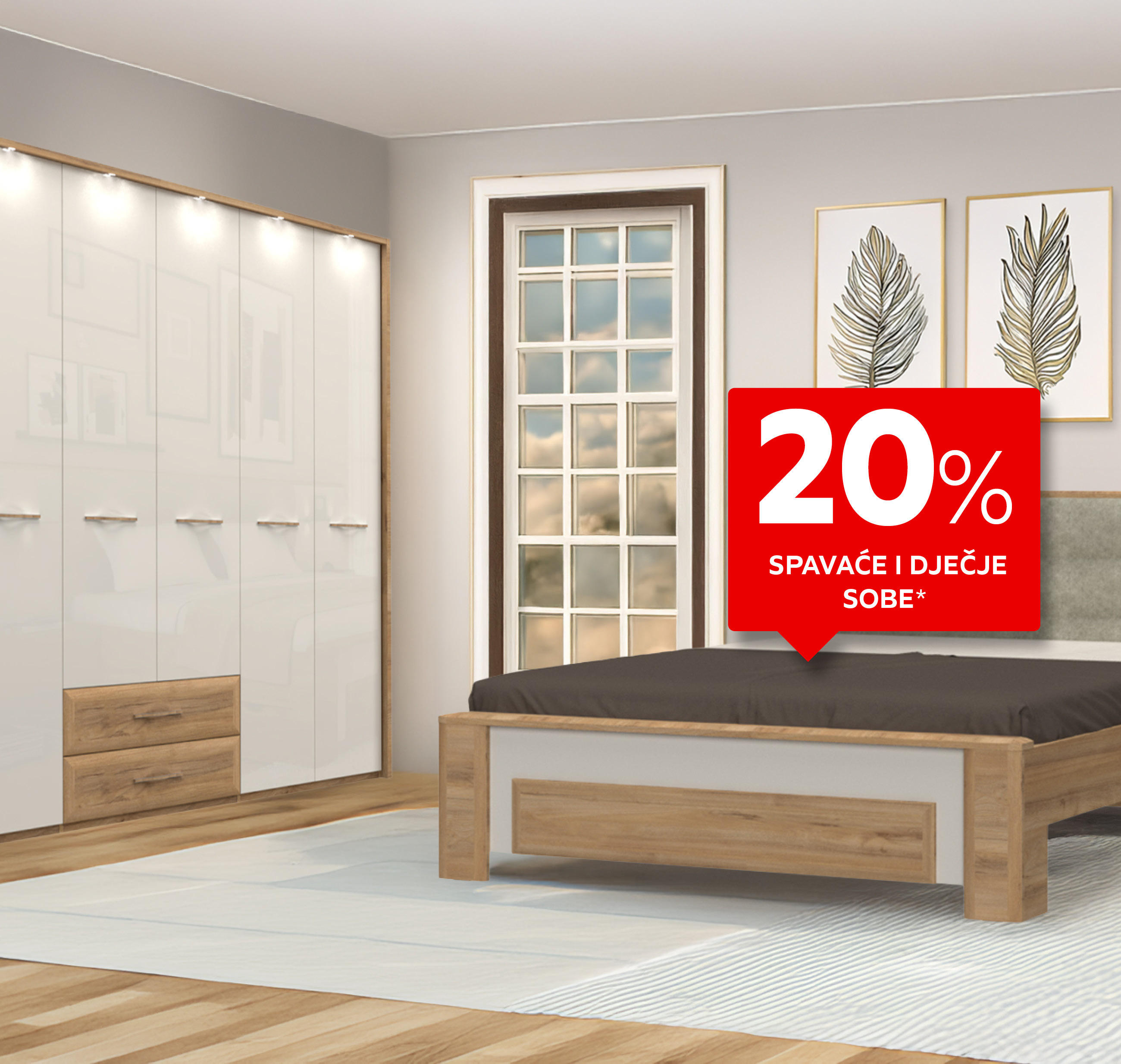 20% spavaće i dječje sobe*