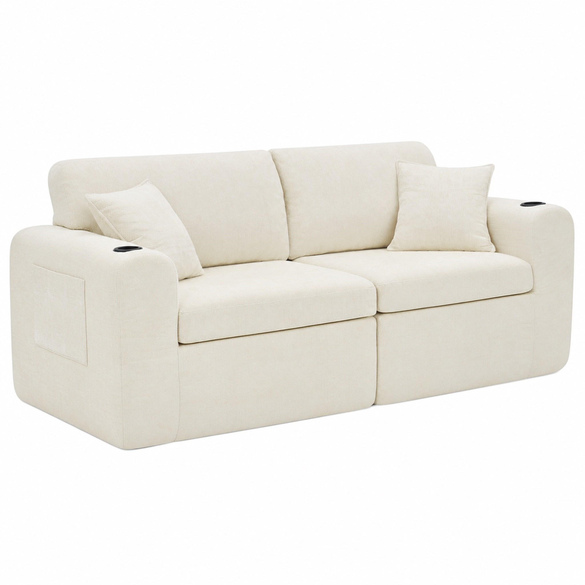 Meubliv Sofa Beige 220x89x100 cm
