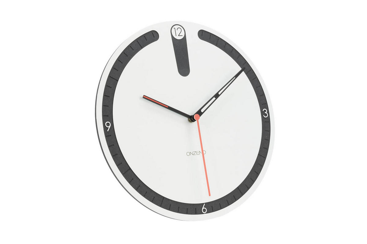 WANDUHR Design Weiß 29/29 cm - Weiß, Holzwerkstoff (0.42/29/1cm) - ONZENO