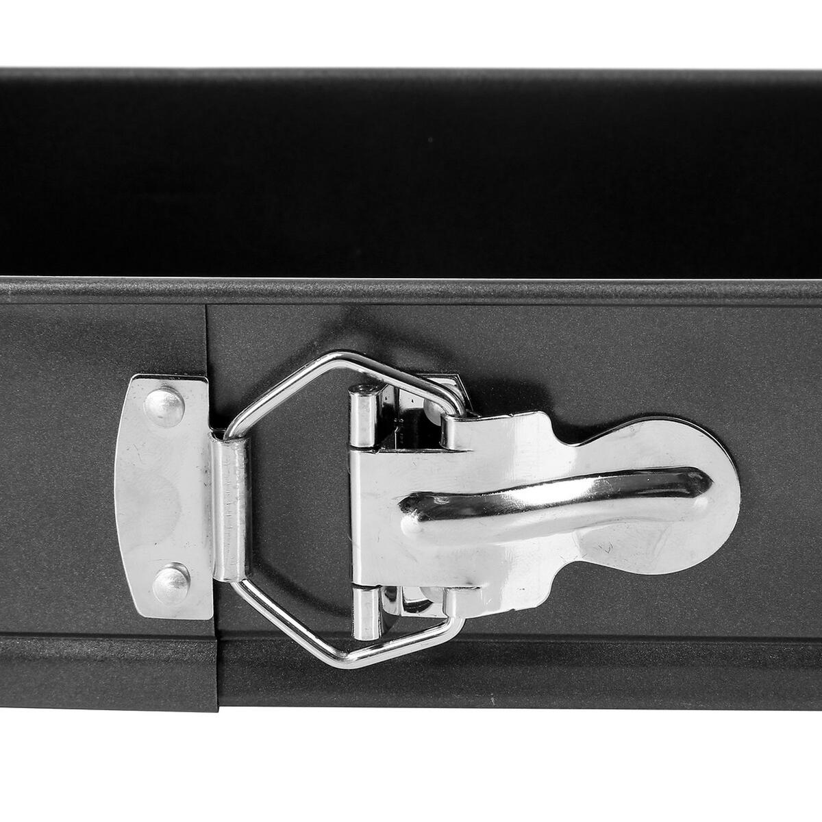 SPRINGFORM mit herausnehmbarer Boden, Stahl, Aluminium, Schwarz, 31 x 12 cm - Schwarz, Metall (12.5/6.9/31cm) - 5five Simply Smart