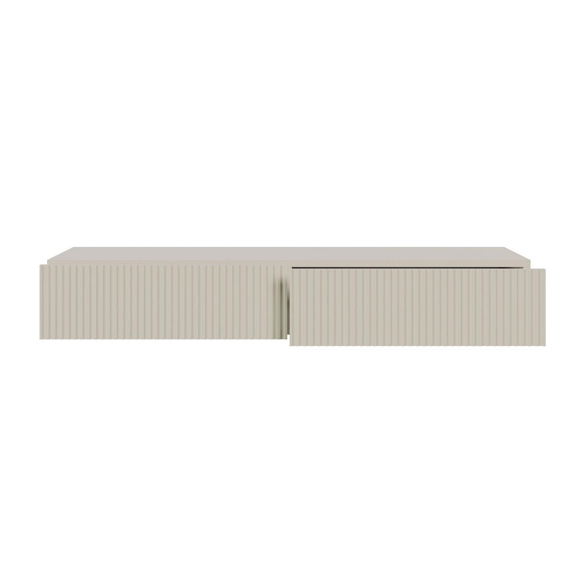 HÄNGE-SCHMINKTISCH Veldio greige 110 cm - Taupe, Holzwerkstoff (110/16/40cm) - Selsey