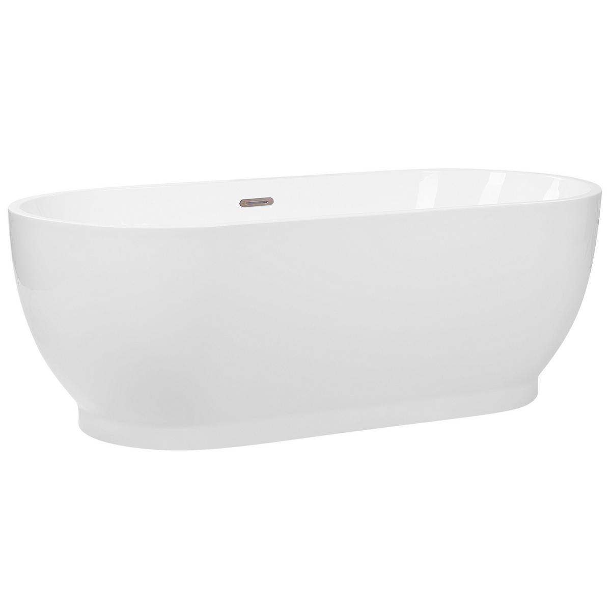 BADEWANNE FREISTEHEND 78x170x60 cm weiß Levera - Weiß, Kunststoff (78/60/170cm) - Beliani