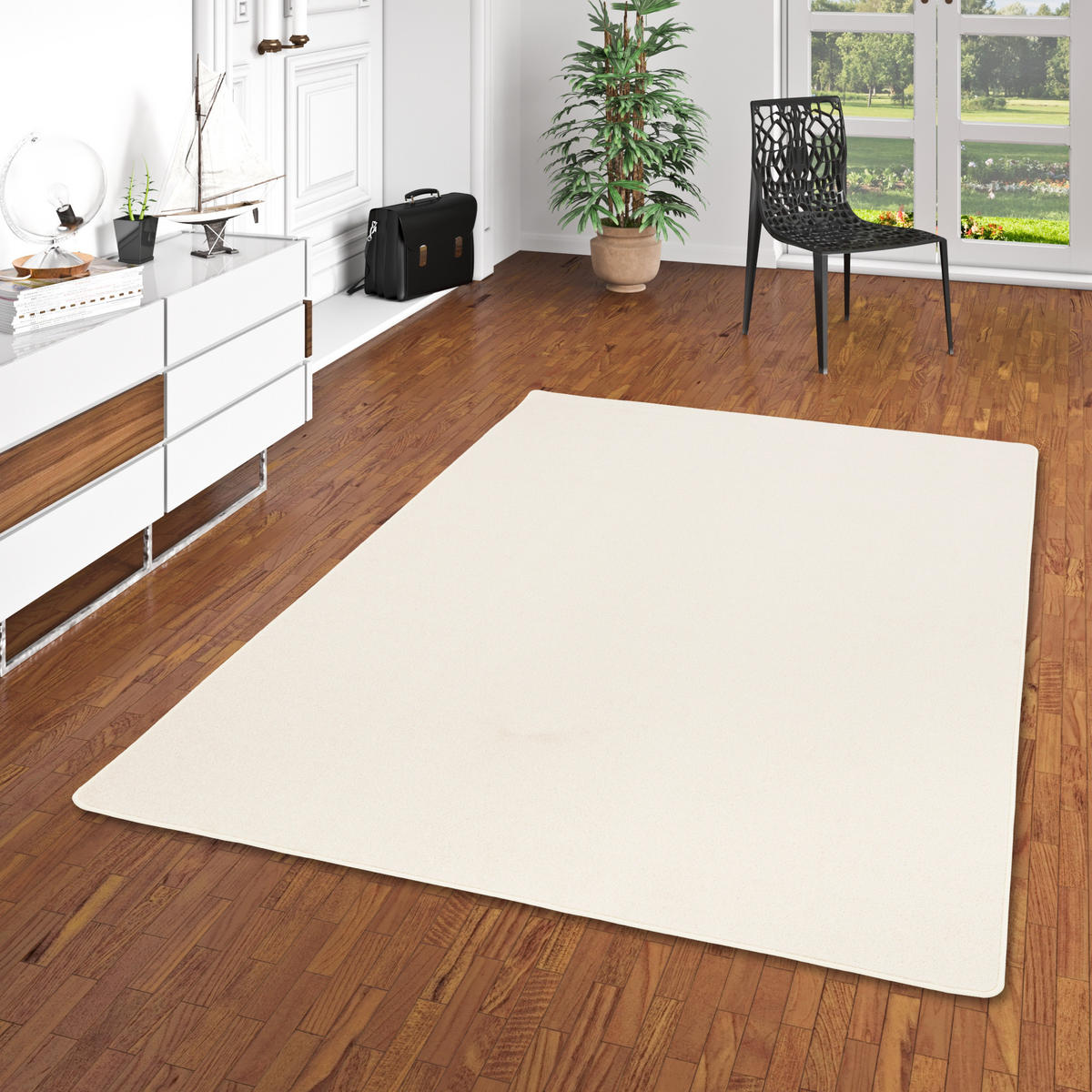 TREND VELOURS TEPPICH JOY - Creme, Textil (200/300cm) - Snapstyle