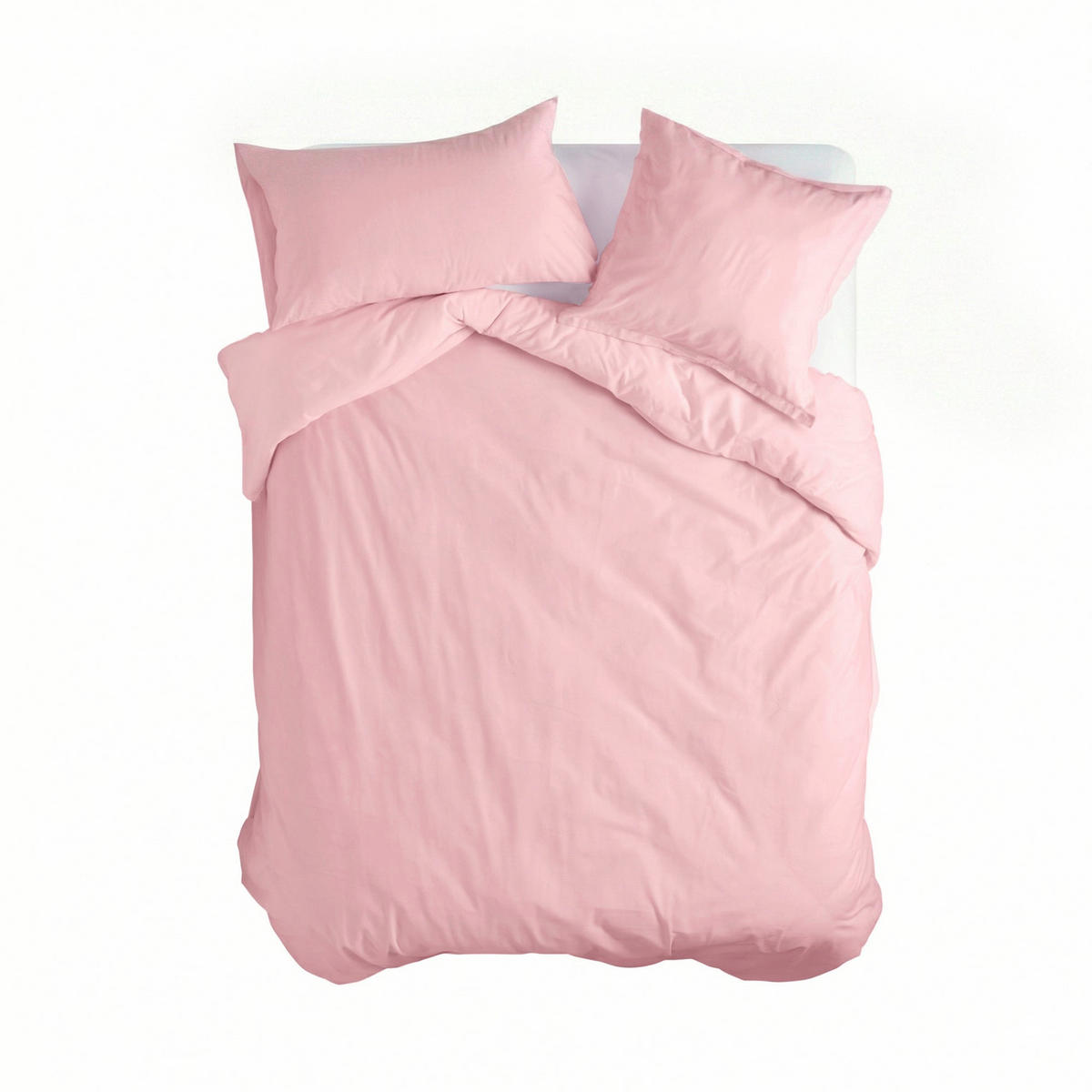 BETTBEZUG Basic Hellrosa 135/140x200 cm (Standardgrösse) - Rosa, Textil (140/200cm) - Happy Friday