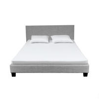 BETT DUBLIN mit Lattenrost/ Bett 140x200 - Hellgrau - Grau, Holzwerkstoff (140/200cm) - Weber Industries