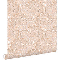 TAPETE Blumenmuster 50 x 900 cm - Beige, Papier (50/900cm) - ESTAhome