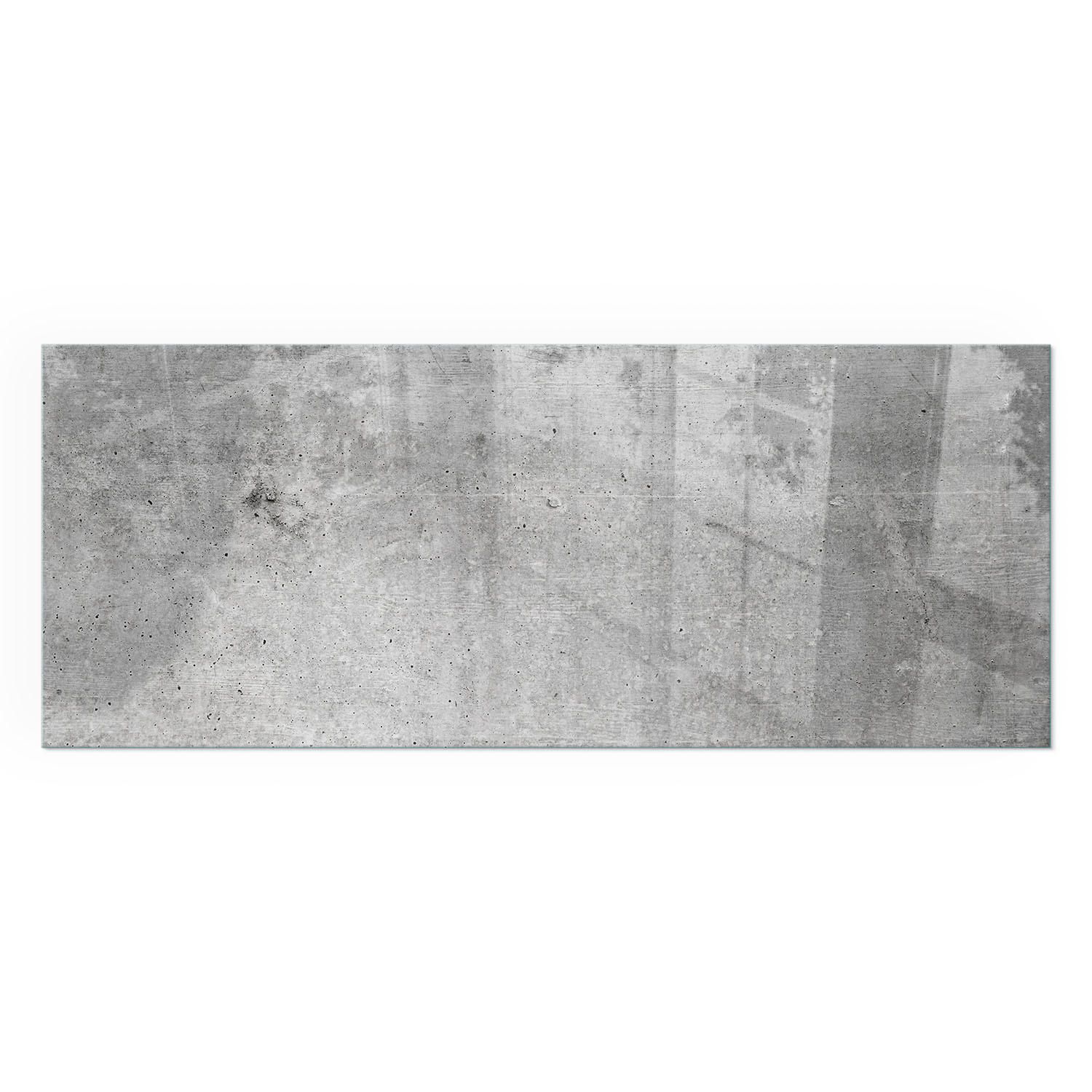 GLASPLATTE für Kamin 125x50 cm - Grau, Glas (125/50/0.4cm) - TULUP