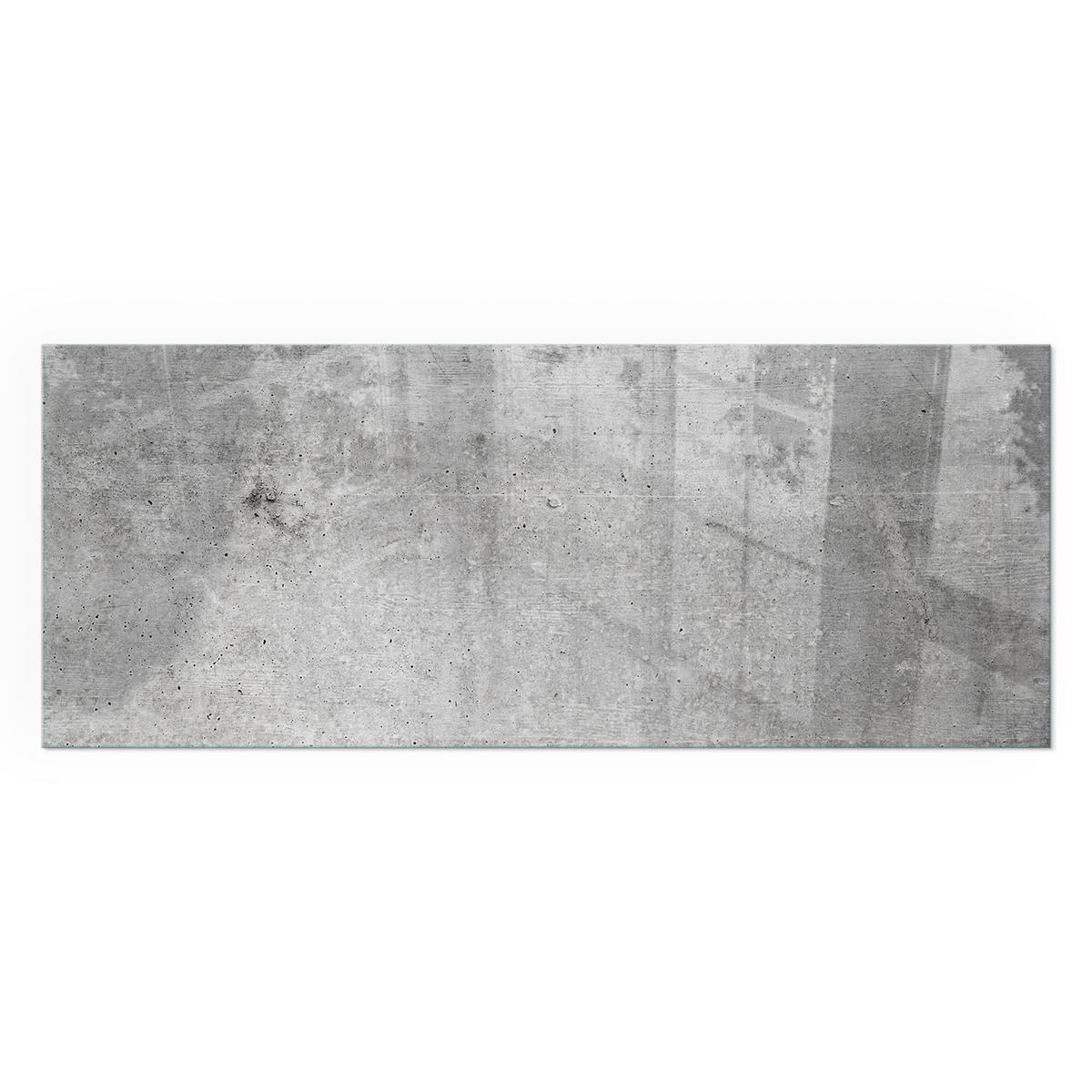 GLASPLATTE für Kamin 125x50 cm - Grau, Glas (125/50/0.4cm) - TULUP