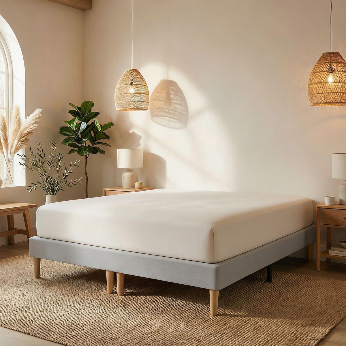 FUTONBETT RENNES 180x200 cm grau - Grau, Holzwerkstoff (180/200cm) - IDIMEX