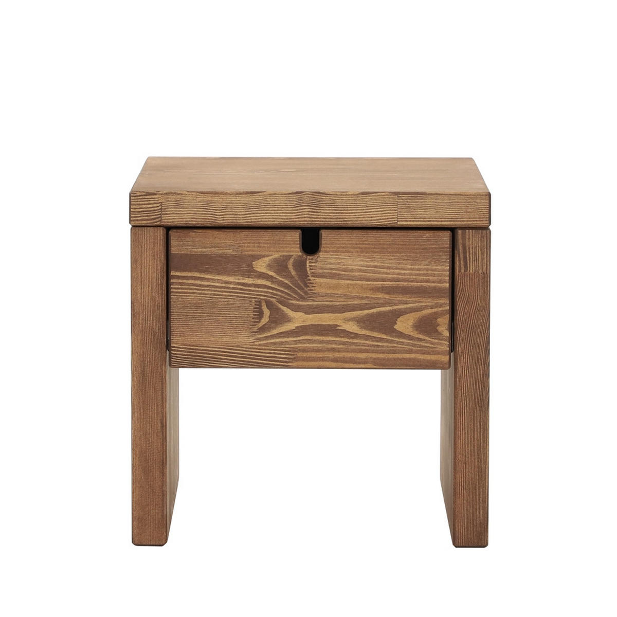 NACHTTISCH aus Massivholz MARIKA 4 - Dunkelbraun, Holz (40/40/40cm) - Seart