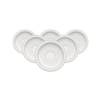 ESPRESSOUNTERTASSEN Gray Pearl weiß ø 13 cm 6er Set - Weiß, Keramik (13cm) - Villeroy & Boch