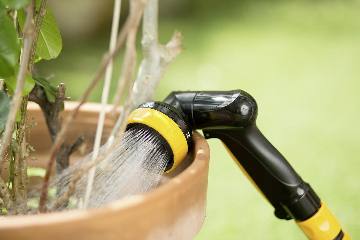 GARTENBRAUSE Sprinkler 2in1 - Schwarz, Kunststoff (14/21/7cm) - Maximex