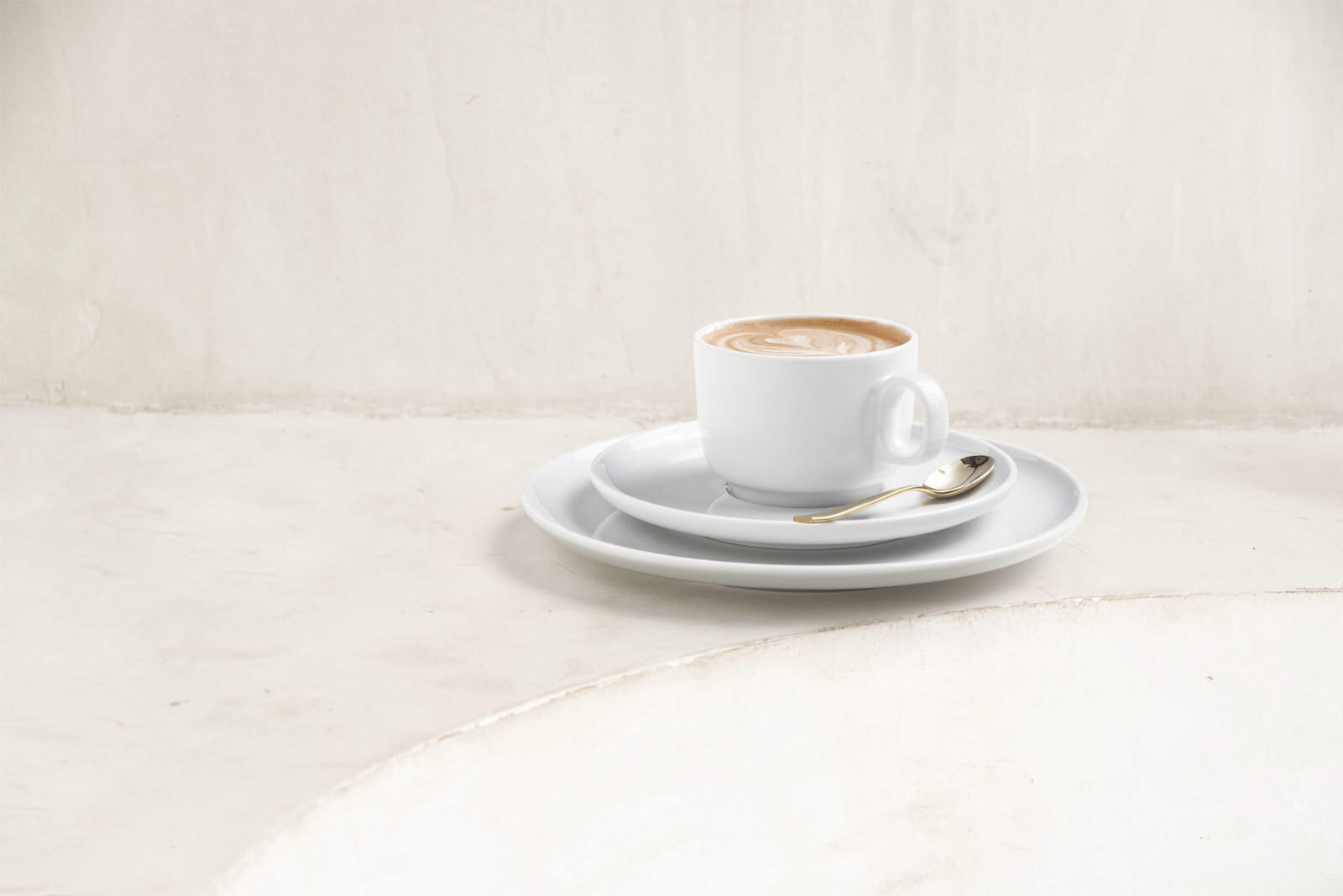 CAPPUCCINOTASSEN OHNE HENKEL Sento Home weiß 300 ml 6er Set - Weiß, Keramik (0.3L) - Seltmann Weiden