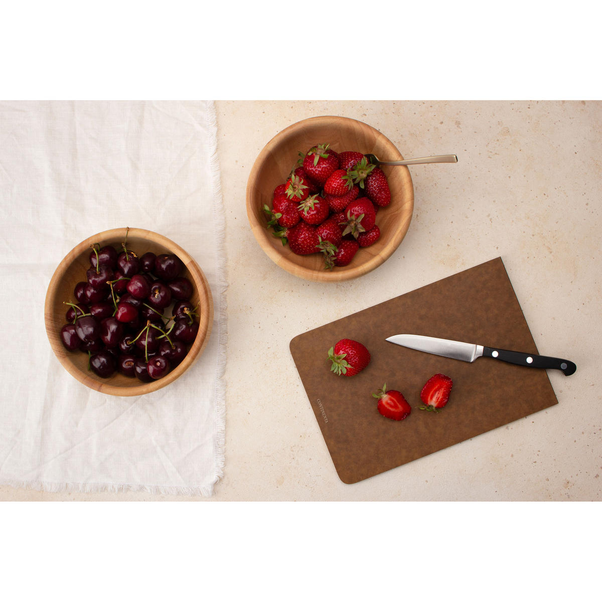 SCHNEIDEBRETT BAND, Duracore, Braun, 23.5 x 16 cm - Braun, Holz (15/18cm) - Continenta