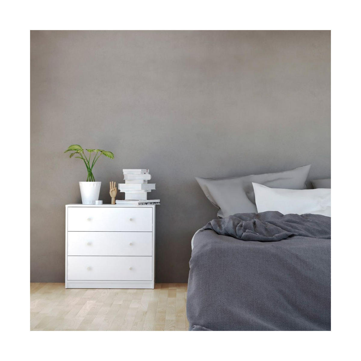 KOMMODE Weiß - Weiß, Holzwerkstoff (72/68/30cm) - ebuy24
